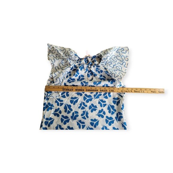 Rebecca Taylor Perla Ruffled Silk Blouse XS Snow Combo - Picture 10 of 16